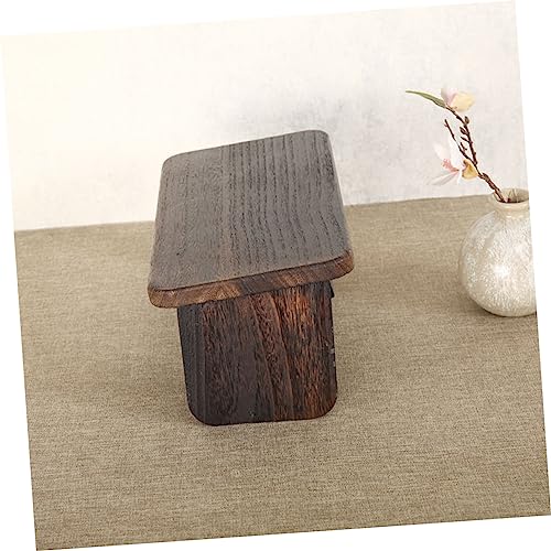 Happyyami Meditation Stool Lightweight Wooden Kneeling Bench for Home Use Non- Design for Zen Practice for Travel for Living Room Bedroom