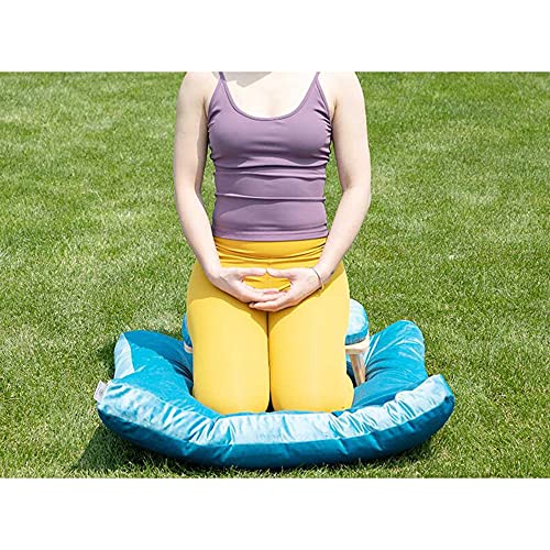 Meditation Stool, Wooden Kneeling Stool with Locking Hinge, Ergonomic Meditation Bench, Collapsible Meditation Stool, Kneeling seat on The Floor/Purple / 43 * 20 * 17cm - color: Purple