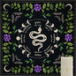 Knana Tarot Altar Cloth Mat - Silk for Reading - Witchcraft Accessories - Tarot Card Bag (Black Snake) - color: Black Snake