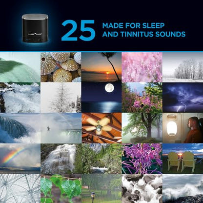 Sound Oasis® Bluetooth® Tinnitus Sound Therapy System® – 25 Built-in Tinnitus Relief & Relaxation Sounds, Extended 12-Hour Sound Tracks, Rechargeable Bluetooth Speaker for Sleep & Sound Masking - size: BST-80-25T