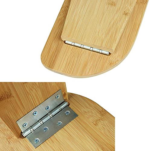 Bamboo Meditation Bench, Foldable & Ergonomic Meditation Stool, Comfortable for Kneeling or Sitting, Perfect for Deeper & Longer Meditation
