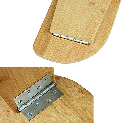 Bamboo Meditation Bench, Foldable & Ergonomic Meditation Stool, Comfortable for Kneeling or Sitting, Perfect for Deeper & Longer Meditation