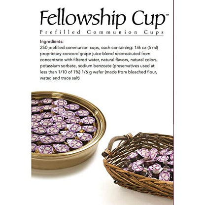 Broadman Church Supplies Pre-filled Communion Fellowship Cup, Juice and Wafer Set, 250 Count - size: 250 Count (Pack of 1)