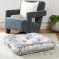 SAFAVIEH Home Collection Belia Silver 18-inch Square Tufted Floor Pillow with Insert - color: Silver, size: 18 x 18-Inch