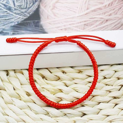 Mauli Kabbalah Red String Bracelet – Handmade Good Luck & Protection Bracelet with Adjustable Buddhist Knot for Men & Women – Spiritual Accessory
