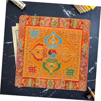 NUOBESTY Buddha Table Cloth Buddhist Embroidery Handmade Brocade for Zen Book Wrapping Temple Supply