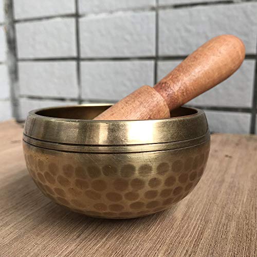 Himalayan Hand Hammered Chakra Meditation Bowl Brass Buddhist Yoga Singing Bowl，One Color 12 - size: 12