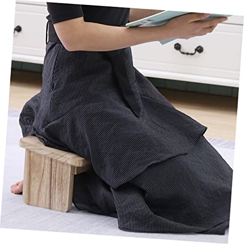 Zen Wooden Meditation Stool Lightweight Kneeling Bench for Comfortable Practice Non Slip Design for Home Use Tea Ceremony and Mindfulness Sessions