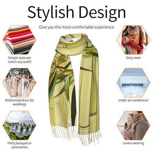 Astronaut Sitting in Yoga Chakra Scarf for Women Warm Soft Scarves Fashion Fringed Shawl Casual Tassel Blanket Scarf - color: Blooming Flowers