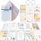 72 Pcs Anxiety Coping Skill Cards Social Anxiety Relief & Self Care Flashcard with Metal Binder Rings Coping Strategy Therapy Cards for Family University and Office(5.9 x 4 Inches)