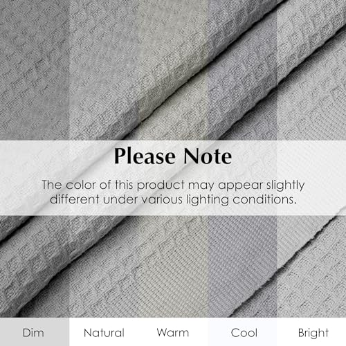Salt Earth 100% Cotton Waffle Blanket, Twin Size 68"x92" – Lightweight All Season Throw Blanket for Couch, Bed & Bedroom, Soft Modern Cozy Cotton Blanket (Scotish Grey) - color: Scottish Grey, size: Twin