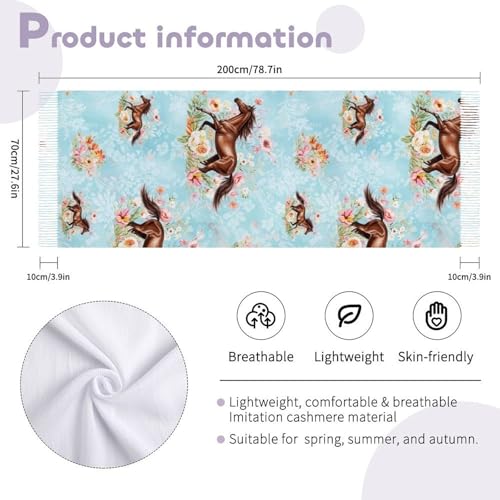 Autumn Winter Pashmina Shawls Wraps Scarf for Woman Girl - color: Picture (606)