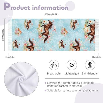 Autumn Winter Pashmina Shawls Wraps Scarf for Woman Girl - color: Picture (606)