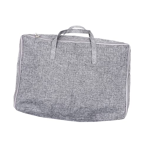 Large Capacity Cotton Linen Storage Bag for Clothing and Quilts Sturdy Travel Organizer for Outdoor Use Versatile Cloth Storage Solution