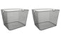 YBM Home Kitchen Pantry Organizer Wire Baskets for Shelves, Cabinets, Pantry, Countertop, Mesh Open Storage Bin Metal Basket for Organizing Food Supplies, 2 Pack - size: 14x10x8.8