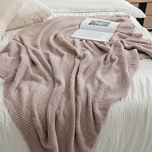 bearberry Super Soft Fluffy Throw Blanket Lightweight Cozy Warm Bed Blankets for Couch Bed Sofa All Season (Beige, 60”x80”) - color: Beige, size: Twin(60″x80″)