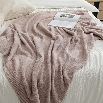bearberry Super Soft Fluffy Throw Blanket Lightweight Cozy Warm Bed Blankets for Couch Bed Sofa All Season (Beige, 60”x80”) - color: Beige, size: Twin(60″x80″)
