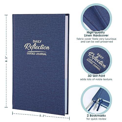 Daily Gratitude Journal/Planner - Five Minutes A Day to Be Grateful, Undated Guided Journal with Simple Guided Format to Track Your Growth, Weekly Growing Challenge Part with Quotes for Happiness