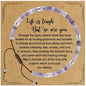 VIBILIA Get Well Gifts for Women, Inspirational Gifts Natural Stone Healing Bracelet, Thinking of You Encouragement Strength Bracelets for Women on Birthday Valentine's Day Easter Mother's Day - color: F. Purple Mica