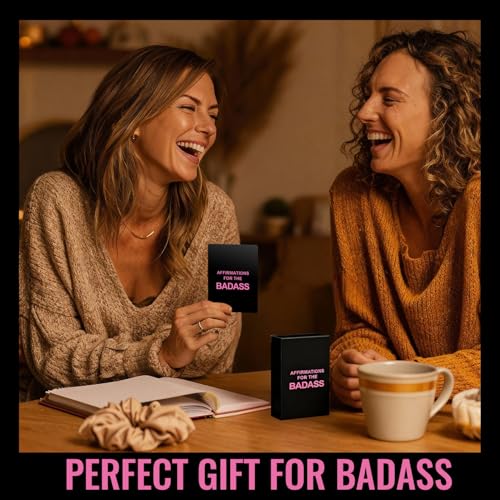Badass Affirmation Cards - 100 Daily Motivational Birthday Gifts for Women, Affirmations Cards for Her, Best Friend, Sister, Daughter, Mom and More.