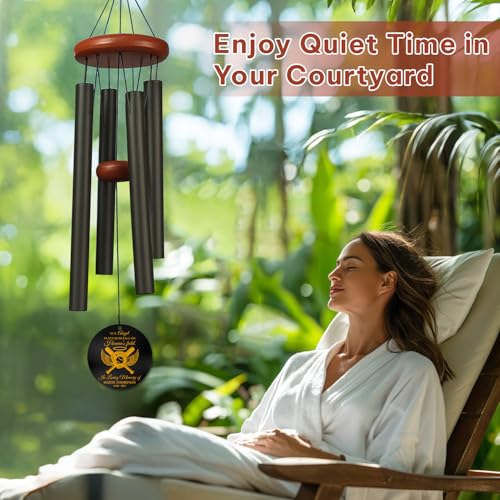 Personalized Baseball Memorial Wind Chimes for Outdoors – Custom Name & Years in Loving Memory Chime – Baseball Player Sympathy Gifts for Loss – Outdoor Remembrance Windchimes Tribute - size: BaseballWC 1