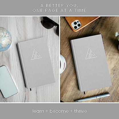 Self-Mastery Journal for Men - Daily Productivity Journal for Happiness, Gratitude Journal, Mindfulness, Self Care & Reflection – Goal Journal, Guided Journal for Men & Women – Inspirational Journal - color: Gray