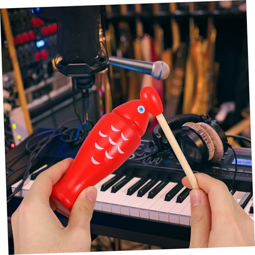 Yardwe 1Set Wooden Block Percussion Instrument for Rhythm Stick Musical Compact Lightweight for Teaching Basic Rhythm Techniques for Home Classroom Use