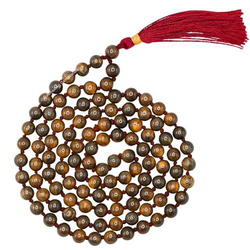 Amazing Gemstone Bronzite Mala Beads - 108 Prayer Beads for Meditation and Mindfulness Practice, Handcrafted Mala Beads with Natural Gemstones for Spiritual Healing and Relaxation (Knotted) - color: Bronzite, style: Knotted