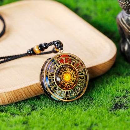 Day Day Up 7 Chakra Gemstone Reiki Energy Crystals Chakra Orgonite Pendant Necklace For Good Luck Yoga Meditation Jewelry - style: Style 2