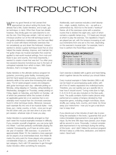 Guitar Aerobics: A 52-Week, One-lick-per-day Workout Program for Developing, Improving and Maintaining Guitar Technique Bk/online audio
