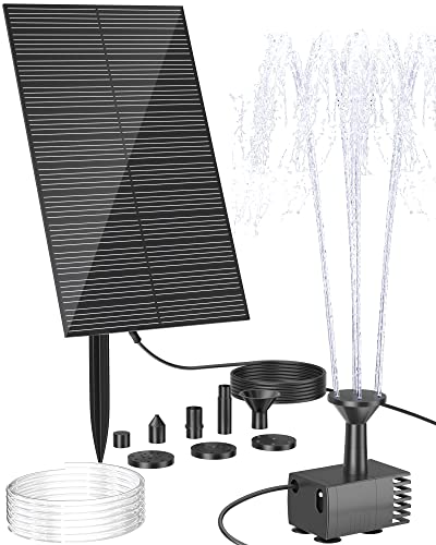 Biling Solar Water Fountain Pump, Solar Bird Bath, Outdoor with Tubing, Solar Powered Fountain Pump for Pond BirdBath, Garden, Pool, Fish Tank,Backyard - size: 1.5W