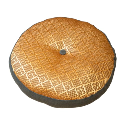 Round Meditation Pillow for and Relaxation, Dark Gray Bottom