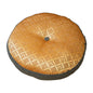 Round Meditation Pillow for and Relaxation, Dark Gray Bottom