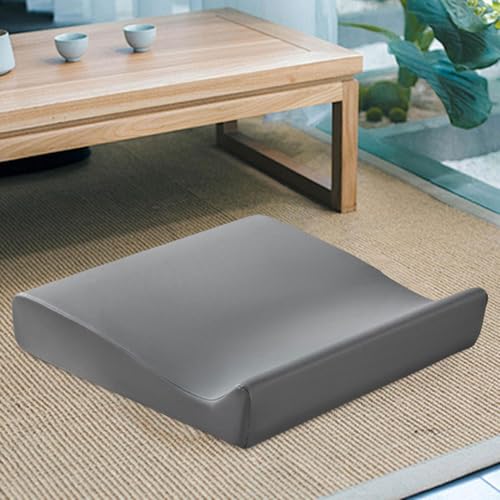 kowaku Meditation Cushion Multipurpose Floor Pillow Ergonomic Design Seating for Adults Support Pad for Balcony Bedrooms Board Game, Gray Small