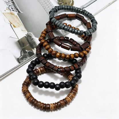 Gothic Bracelet Adjustable Punk Braided Leather Multilayer Grunge Set Bracelets Emo Metal Cuff Wrap Bangles Meaningful Gift - color: J-001
