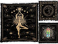 Indian Consigners Seven Chakra Yoga Meditation Om Alter Square Tarot Spread Altar Cloth