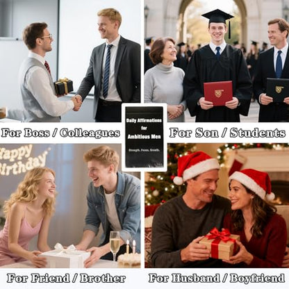 Daily Affirmation Cards for Men – Unique Inspirational Gifts for Husband, Boyfriend, Son, Dad & Friends - color: For Men