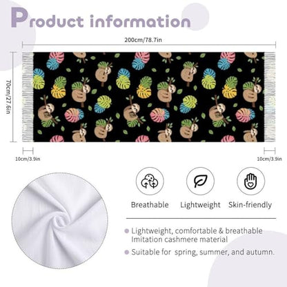 Ladies Warm Autumn Scarf Pashmina Wraps Shawl Winter Cozy - color: Picture (370)