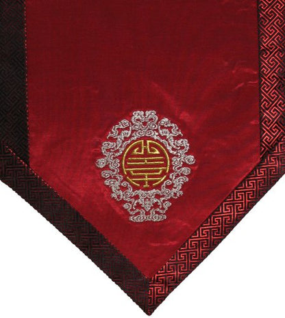 Altar Cloth Or Wall Hanging - Embroidered w/Brocade Silk Trims - Long Life - color: Longevity