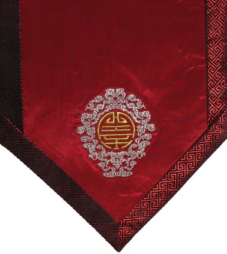 Altar Cloth Or Wall Hanging - Embroidered w/Brocade Silk Trims - Long Life - color: Longevity