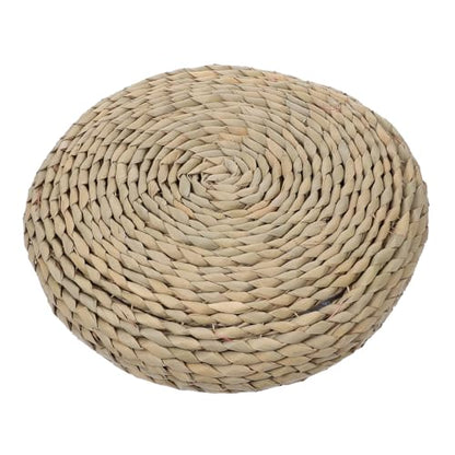 PRETYZOOM Yoga Meditation Cushion Thick Floor Mat Handwoven Straw Pillow Seating Pad for Home Office