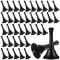 50 Pcs Small Steel Hand Bells Bulk Dinner Service Bells with Plastic Handles Call Handbells for Church Classroom Sick Elderly Teachers Adults(Black) - color: Black