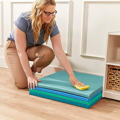 ECR4Kids SoftZone Play Patch Activity Mat Squares, Modular Playmat, Contemporary, 4-Pack - color: Contemporary