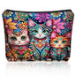Mom Bohemian Cat Makeup Bag Gift: Cute Boho Cats Themed Cosmetic & Toiletry Organizer Pouch For Daughters, Sisters, Friends,Teen Girls & Women.Ideal Gift For Travel, Birthdays. - style: Boho Cat