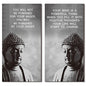 Blulu 2 Pcs Buddha Quote Decor Buddha Inspirational Quote Wall Art Meditation Room Chakra Decor Zen Wooden Hanging, Spiritual Gift for Home Yoga Living Room Women(Start to Change) - style: Start to Change