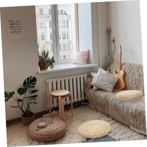 Comfy Corn Bran Meditation Mat Handwoven Seat Pad Longevity Eco-Friendly Great for Decor Relax