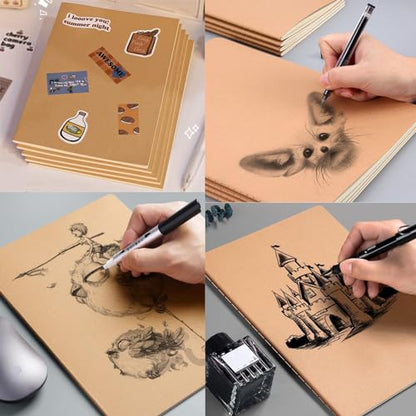 32 Pack A5 ruled Notebook Journals for travelers,students and office,Writing diary Subject Notebooks, Lined thick paper,60Pages, 30 Sheets,8.3x5.5inch - style: 32pack Lines pages