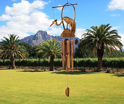 Woodstock Chimes Asli Arts Collection, Gooney Bamboo Chime, 37'' Gilbert Bamboo Wind Chimes for Outdoor, Patio, Home or Garden Décor (CGB436)