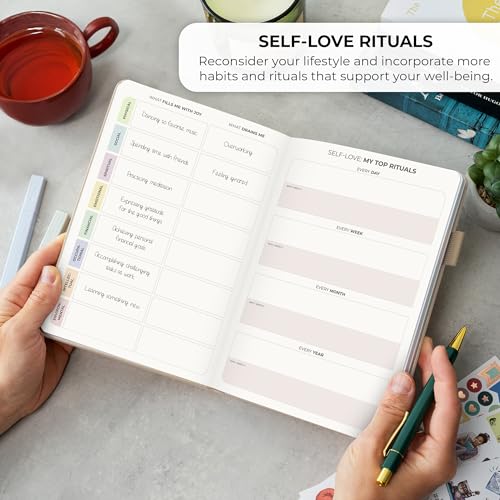 Clever Fox Self-love Journal – Guided Self-Discovery Log for Self-care, Reflection & Self-help, Mental Health, Gratitude & Mindfulness (Seashell) - color: Seashell