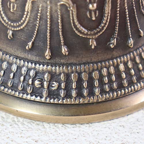 Tibetan Hand Bell,Tibetan Buddhist Meditation Bell 100% Handmade Puja Bronze Bell, Tibetan Meditation Bell For Sound Healing And Yoga (Size : 16cm) - size: 16cm